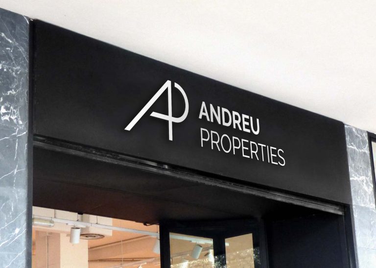 letrero cartel Andreu Properties