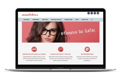 Página web Mompó Óptica