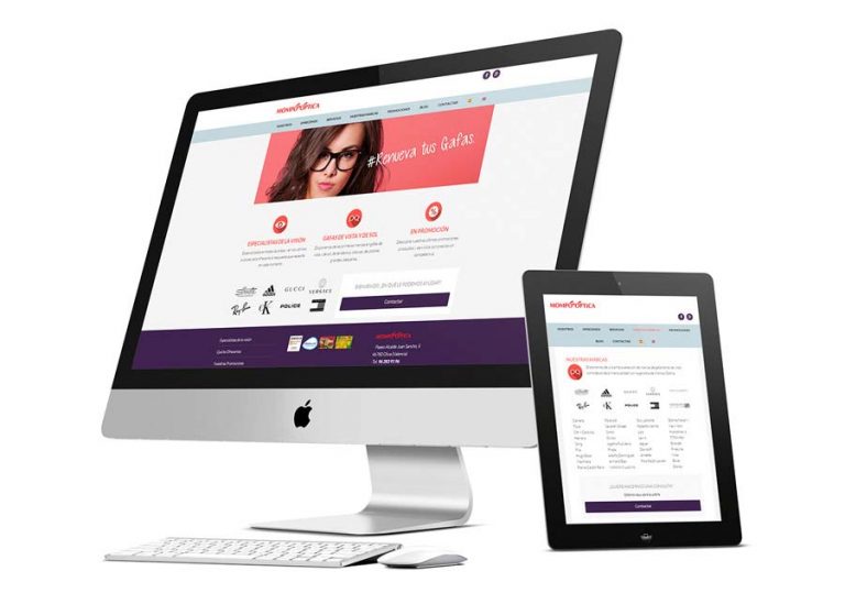 web mompó Óptica oliva gobarestudio